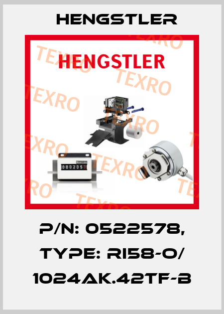 p/n: 0522578, Type: RI58-O/ 1024AK.42TF-B Hengstler