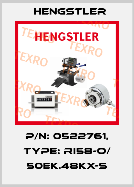 p/n: 0522761, Type: RI58-O/ 50EK.48KX-S Hengstler