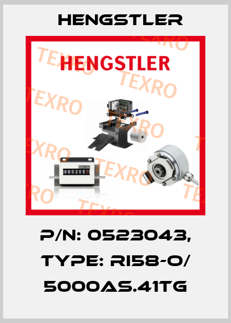 p/n: 0523043, Type: RI58-O/ 5000AS.41TG Hengstler