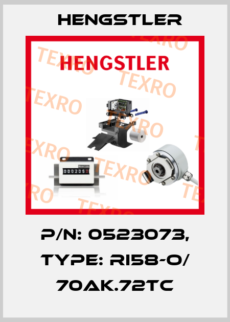 p/n: 0523073, Type: RI58-O/ 70AK.72TC Hengstler