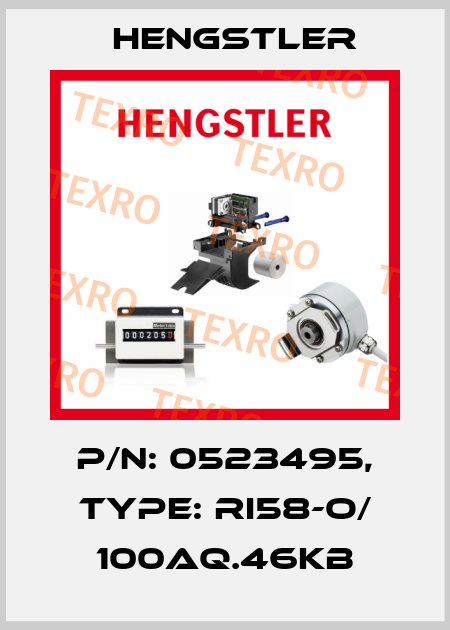 p/n: 0523495, Type: RI58-O/ 100AQ.46KB Hengstler