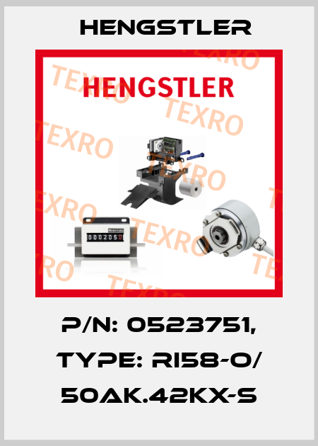 p/n: 0523751, Type: RI58-O/ 50AK.42KX-S Hengstler
