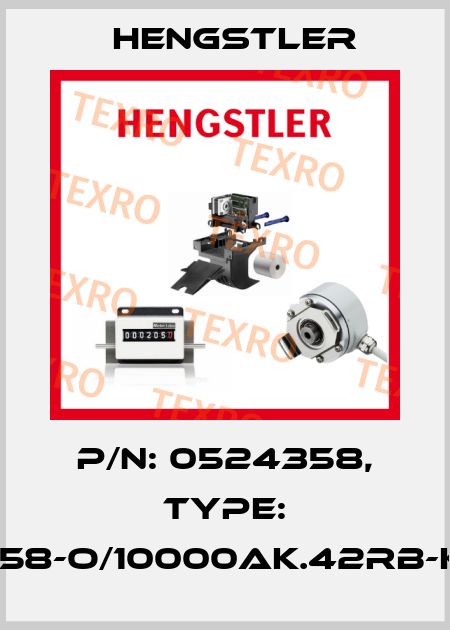 p/n: 0524358, Type: RI58-O/10000AK.42RB-K0 Hengstler