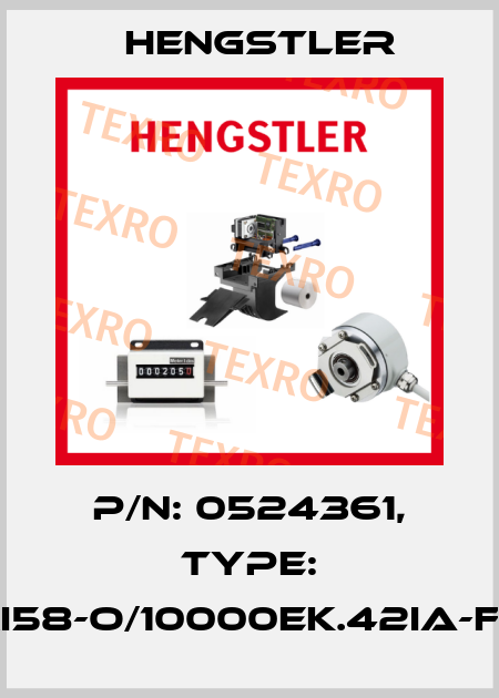 p/n: 0524361, Type: RI58-O/10000EK.42IA-F0 Hengstler