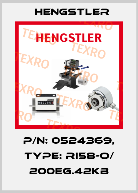 p/n: 0524369, Type: RI58-O/ 200EG.42KB Hengstler