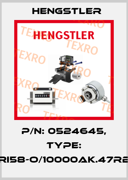 p/n: 0524645, Type: RI58-O/10000AK.47RB Hengstler
