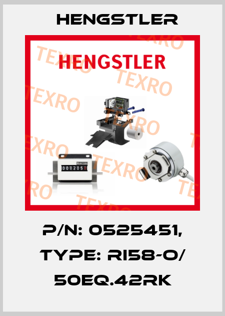 p/n: 0525451, Type: RI58-O/ 50EQ.42RK Hengstler