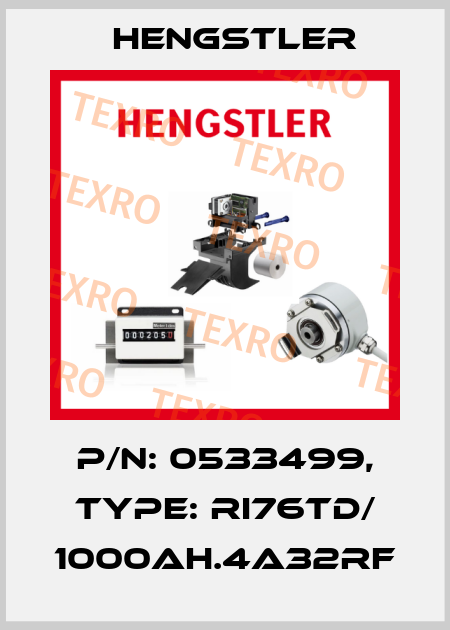 p/n: 0533499, Type: RI76TD/ 1000AH.4A32RF Hengstler