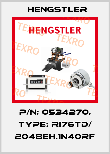p/n: 0534270, Type: RI76TD/ 2048EH.1N40RF Hengstler