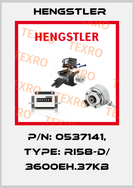 p/n: 0537141, Type: RI58-D/ 3600EH.37KB Hengstler