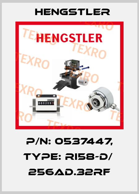 p/n: 0537447, Type: RI58-D/  256AD.32RF Hengstler