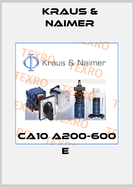 CA10 A200-600 E  Kraus & Naimer