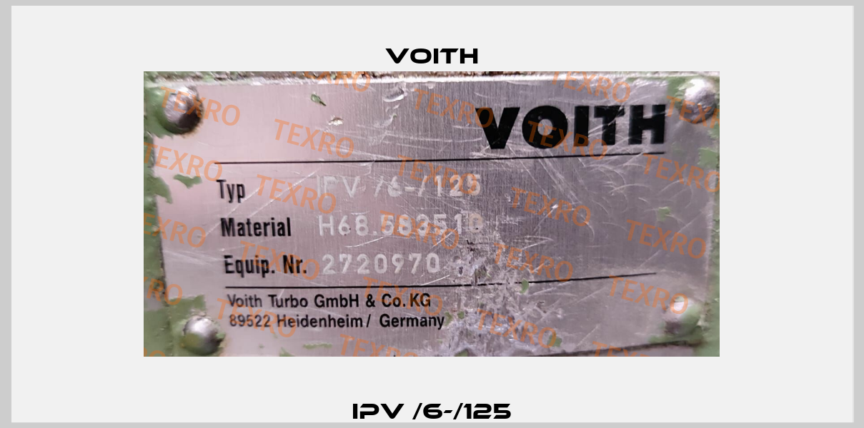 IPV /6-/125 Voith
