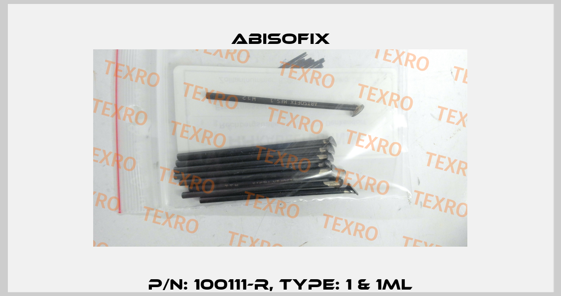 P/N: 100111-R, Type: 1 & 1ML Abisofix