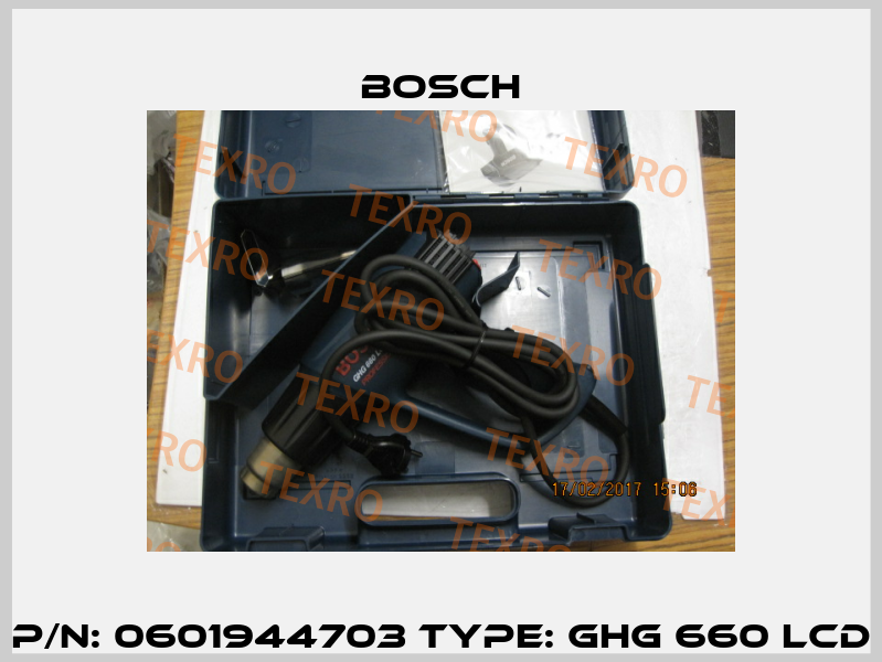 P/N: 0601944703 Type: GHG 660 LCD Bosch