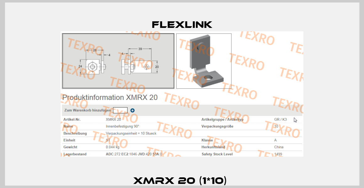 XMRX 20 (1*10)  FlexLink