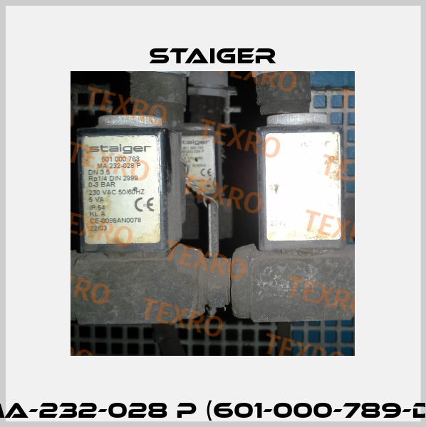 MA-232-028 P (601-000-789-D)  Staiger