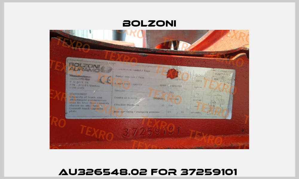 AU326548.02 for 37259101  Bolzoni