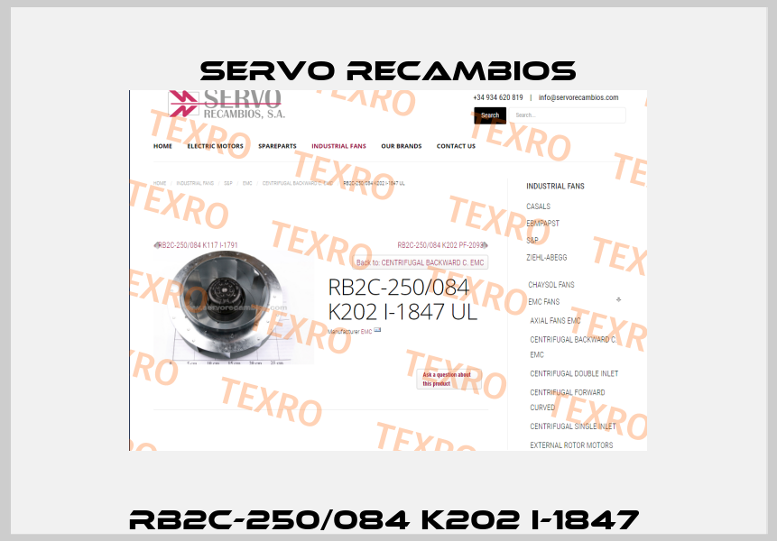 RB2C-250/084 K202 I-1847  Servo Recambios
