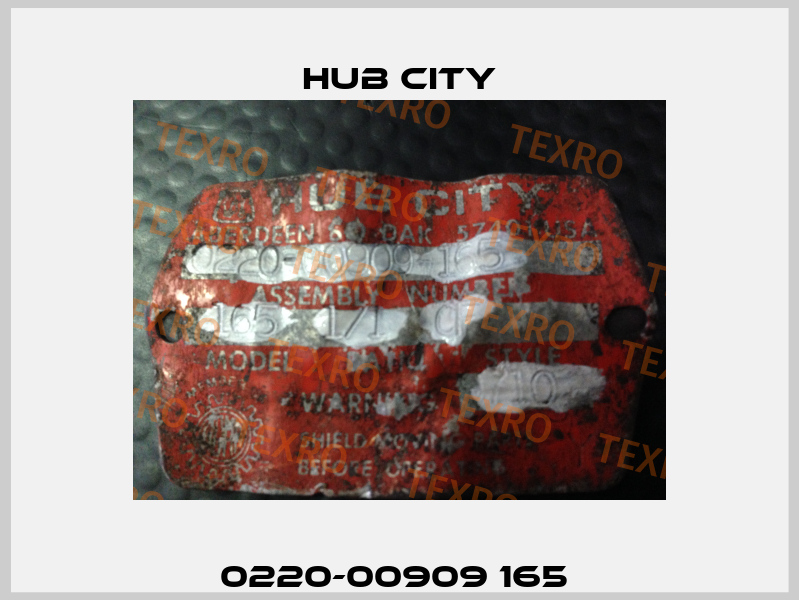 0220-00909 165  Hub City