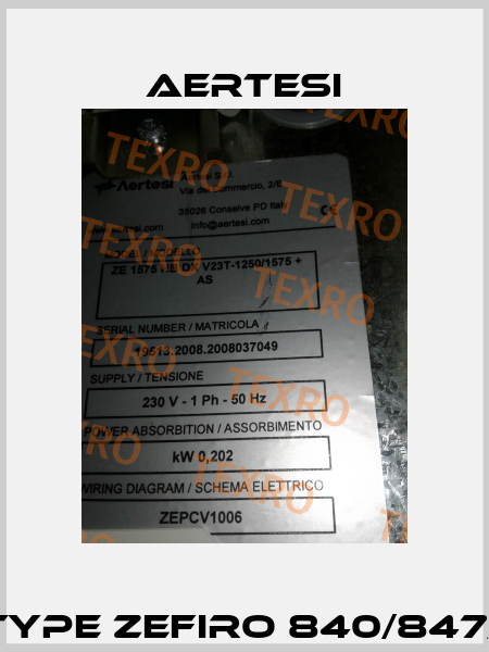 2560557 , type Zefiro 840/847/1250/1260   Aertesi