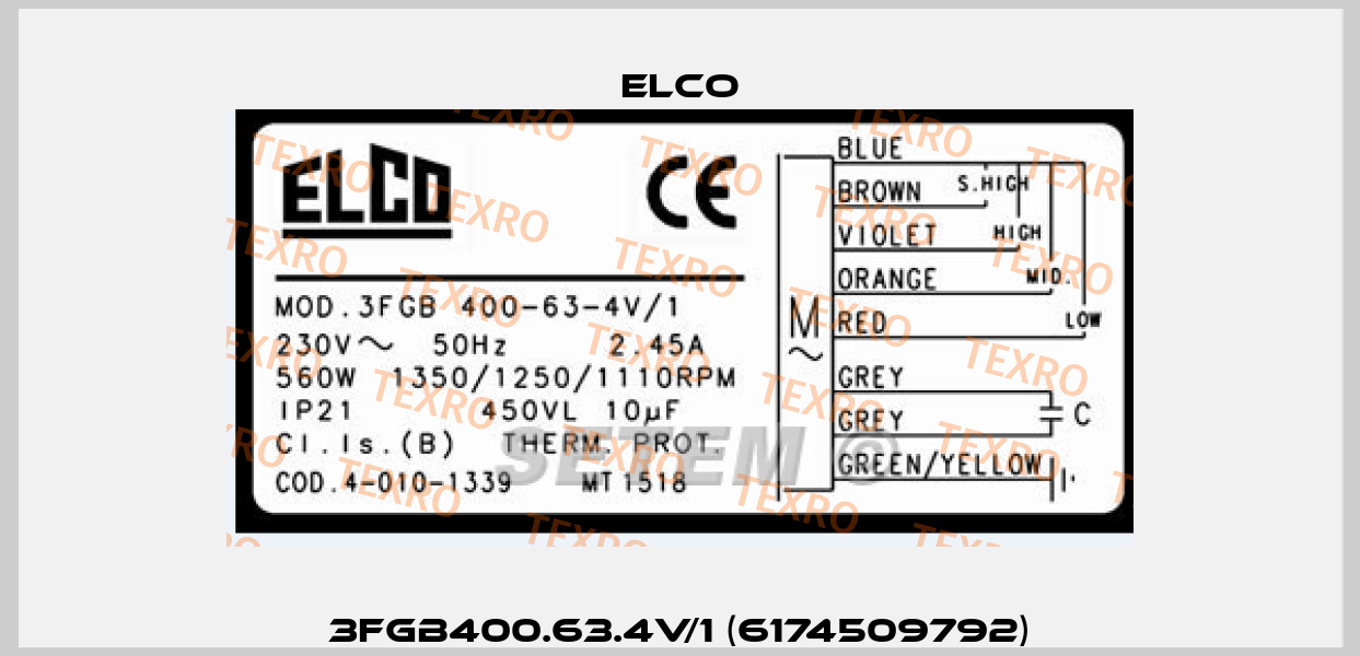 3FGB400.63.4V/1 (6174509792) Elco
