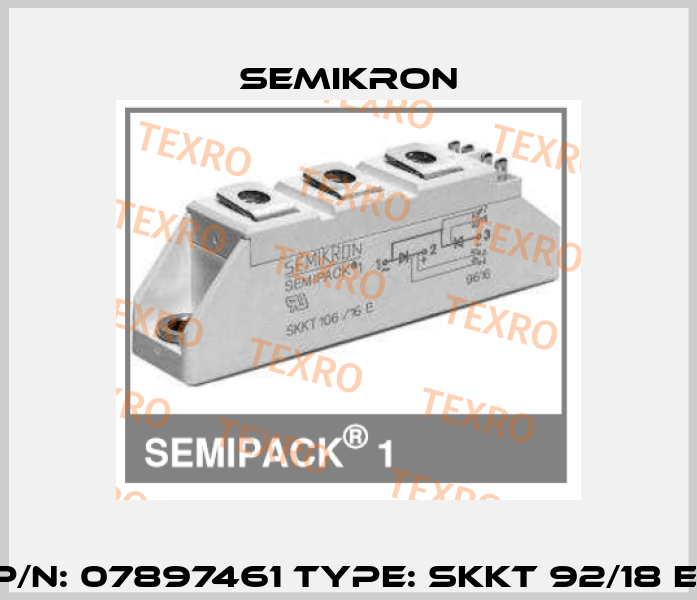 P/N: 07897461 Type: SKKT 92/18 E  Semikron