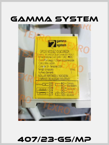 407/23-GS/mp GAMMA SYSTEM