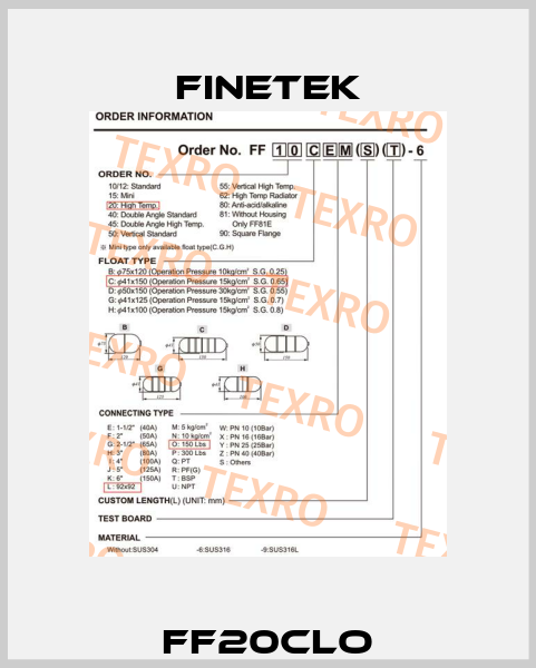 FF20CLO Finetek