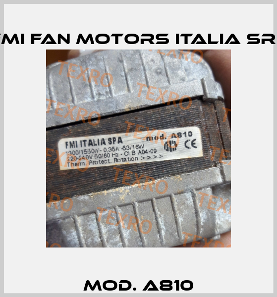 mod. A810 FMI Fan Motors Italia Srl
