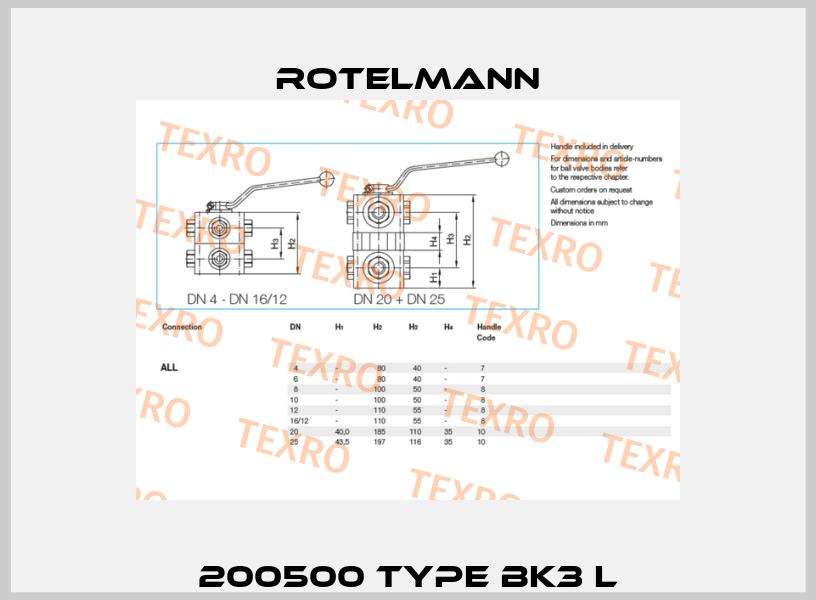 200500 Type BK3 L Rotelmann