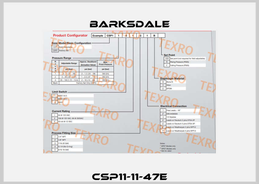 CSP11-11-47E Barksdale