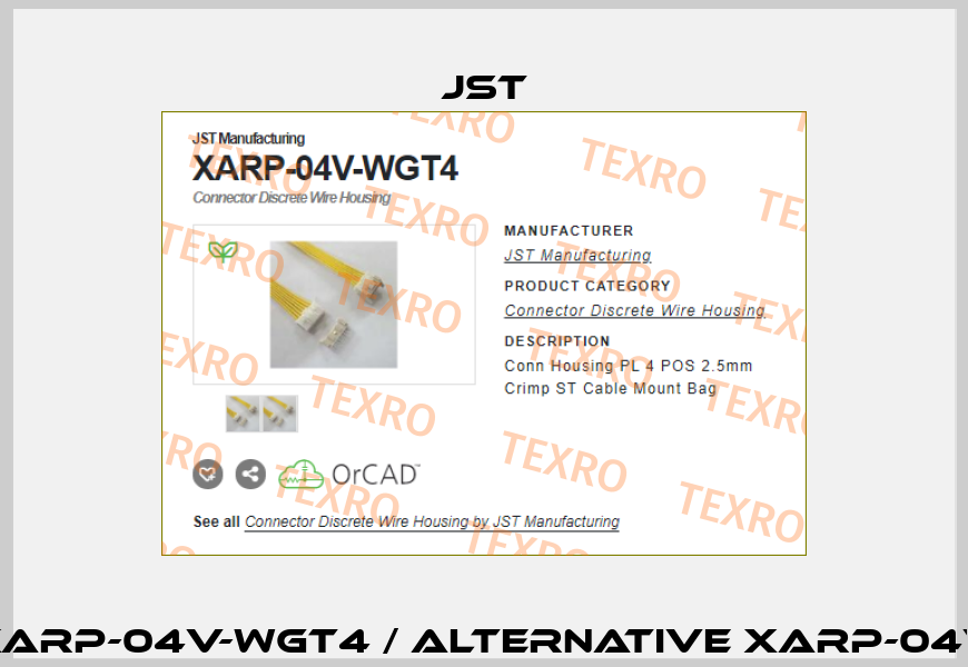 XARP-04V-WGT4 / alternative XARP-04V JST