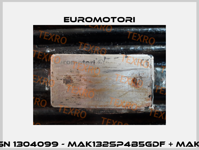 MAK 132 S-4 / SN 1304099 - MAK132SP4B5GDF + MAK063AP4B14GD Euromotori