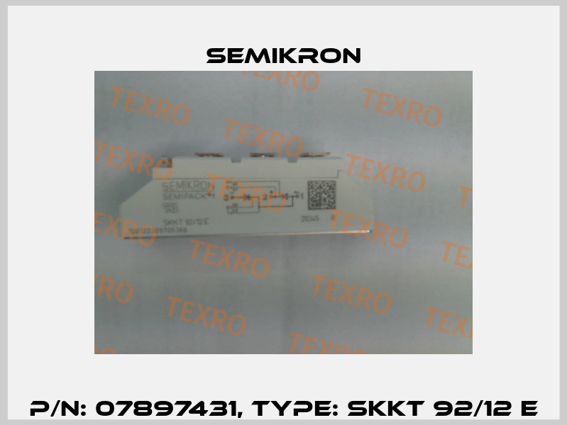 P/N: 07897431, Type: SKKT 92/12 E Semikron