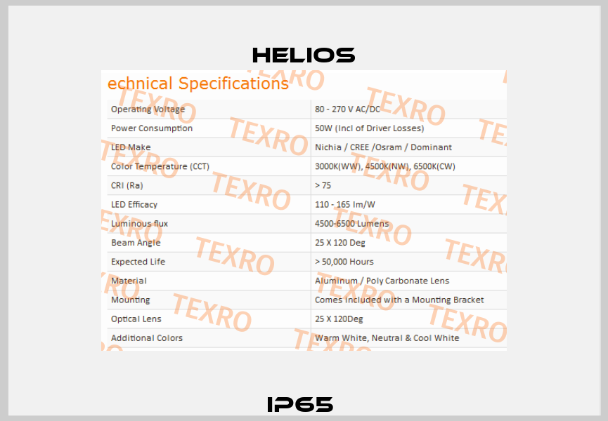 IP65  Helios