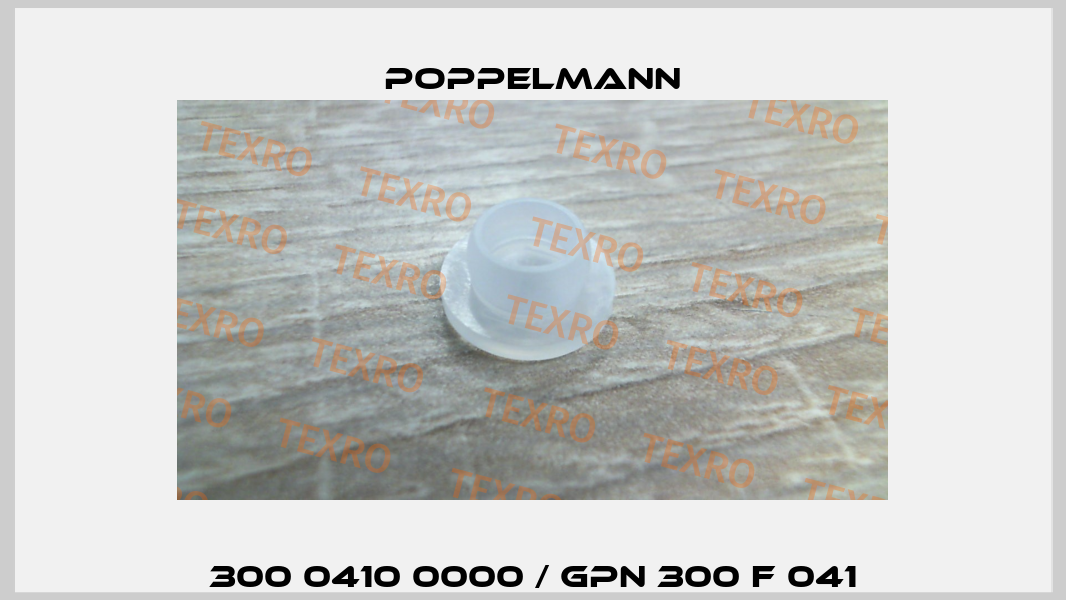 300 0410 0000 / GPN 300 F 041 Poppelmann
