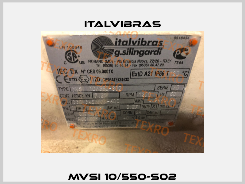 MVSI 10/550-S02 Italvibras