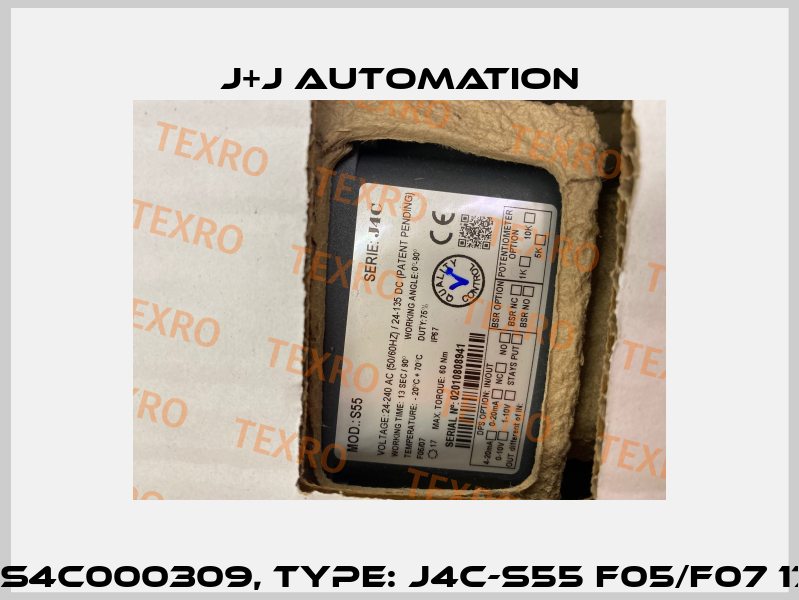P/N: S4C000309, Type: J4C-S55 F05/F07 17mm J+J Automation