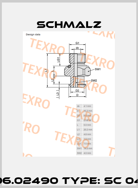 P/N: 10.01.06.02490 Type: SC 040 G1/8-AG Schmalz