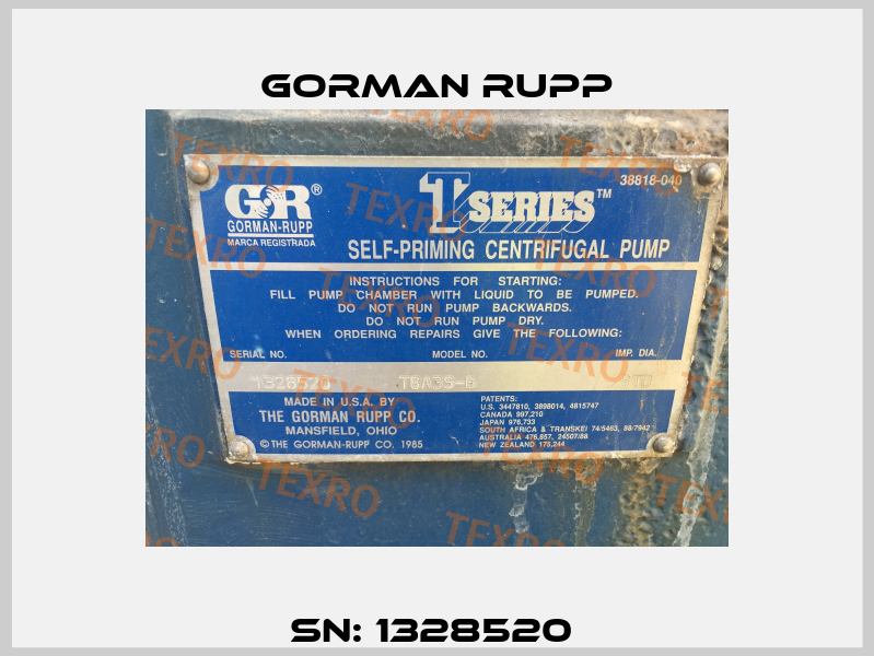 SN: 1328520  Gorman Rupp