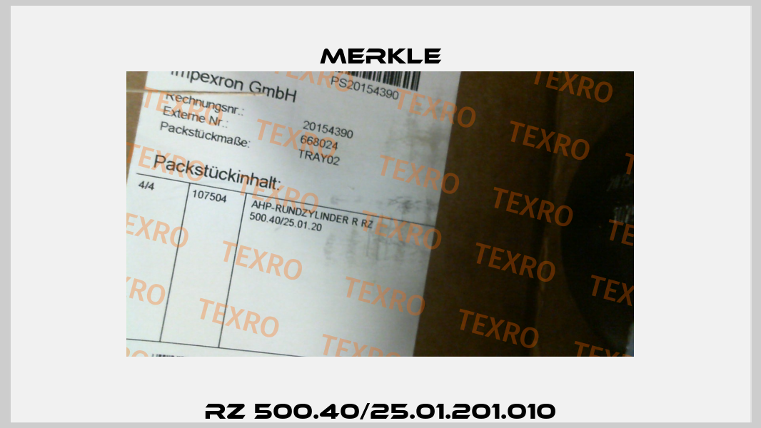 RZ 500.40/25.01.201.010 Merkle