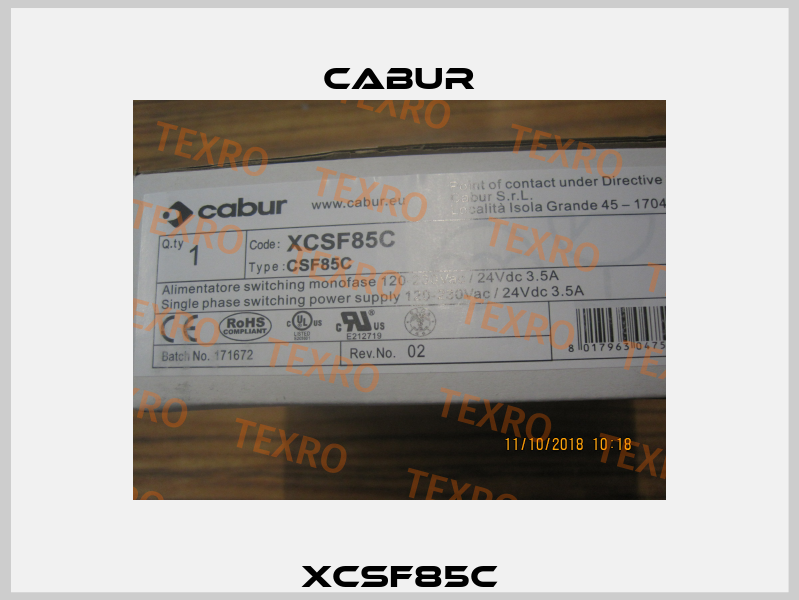 XCSF85C Cabur