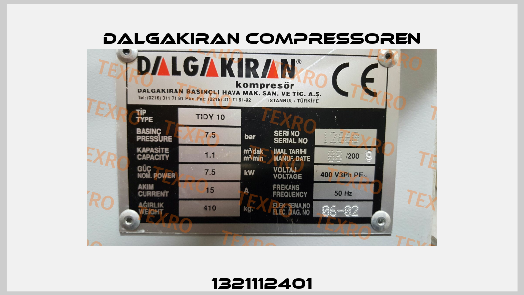 1321112401 DALGAKIRAN Compressoren
