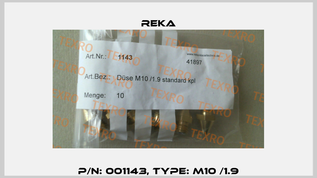 P/N: 001143, Type: M10 /1.9 Reka