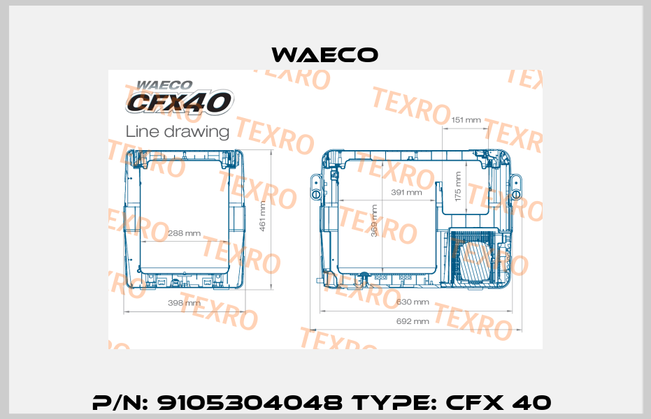 P/N: 9105304048 Type: CFX 40  Waeco
