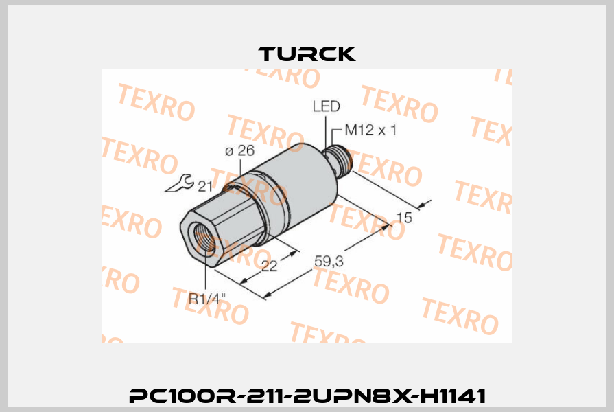 PC100R-211-2UPN8X-H1141 Turck