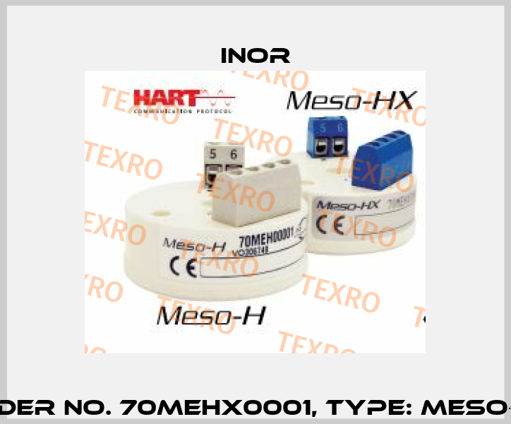 Order No. 70MEHX0001, Type: MESO-HX Inor
