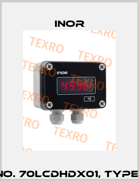 Order No. 70LCDHDX01, Type: LED-W11 Inor