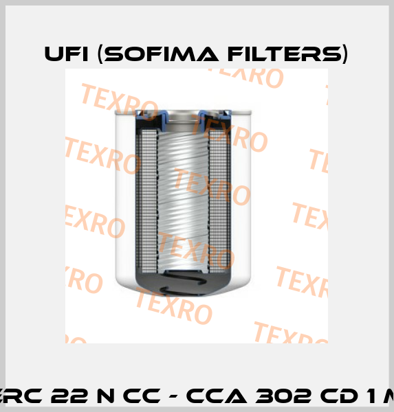 ERC 22 N CC - CCA 302 CD 1 M Ufi (SOFIMA FILTERS)